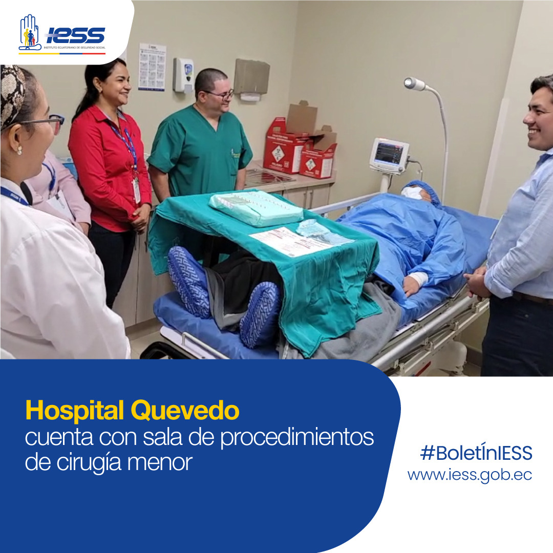 IESSec's tweet photo. #BoletínIESS | En el Hospital Quevedo 🏥 se inauguró una sala de cirugía menor que permitirá atender mayor cantidad de pacientes en consulta externa. ✅

Más detalles ▶️📰 https://t.co/Em9wZ2nfTg https://t.co/lePHaokrPB