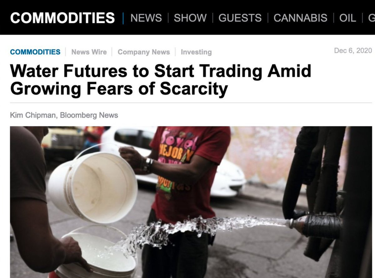 AlanRMacLeod's tweet photo. "Water futures" is a phrase that could only exist in a dystopia. https://t.co/5zLzVie3IR