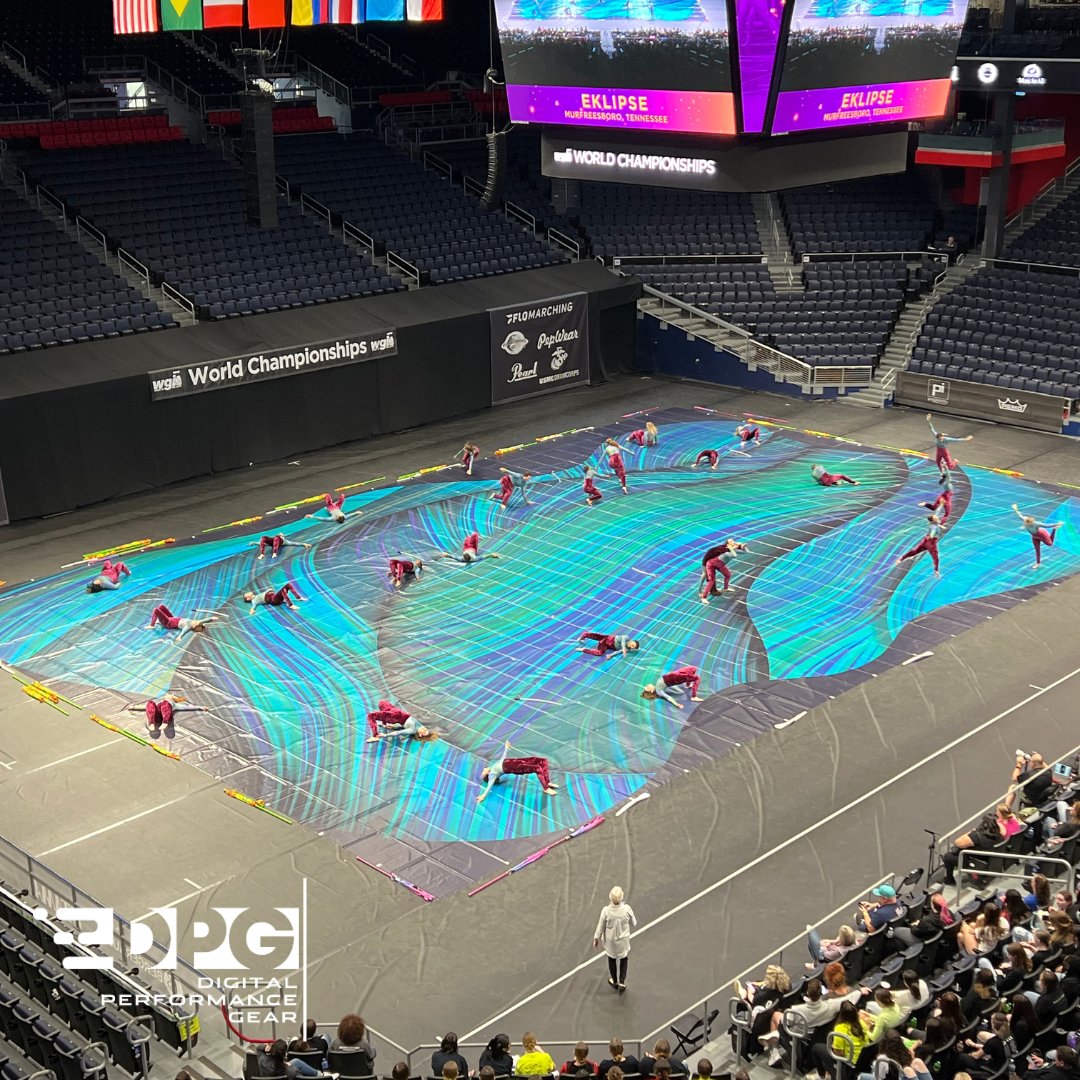 DPGPerforms's tweet image. A look back at Eklipse at the 2023 WGI World Championships!

#dpgfloors #wgicolorguard #winterguard #wgi2023 #colorguard #customprinting