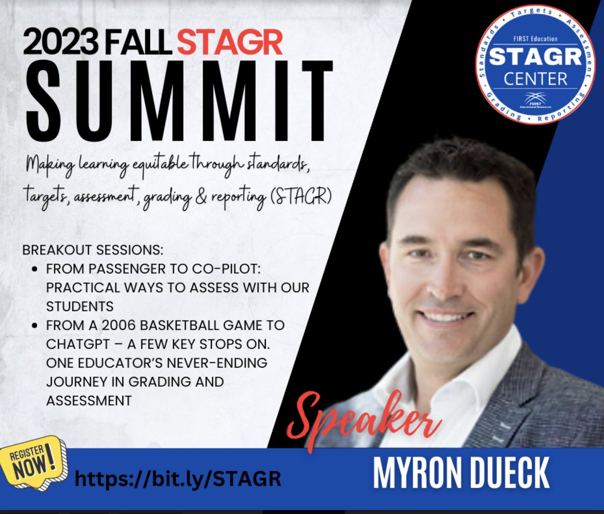 Check it out. The Fall STAGR Summit is launched! Another great event by @1stEdResources