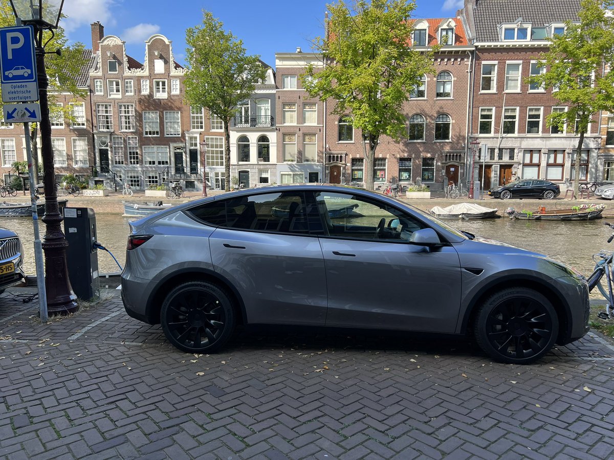 Just saw a quick silver model Y for the first time and this thing looks gorgeous. @elonmusk can we please get this in America soon?