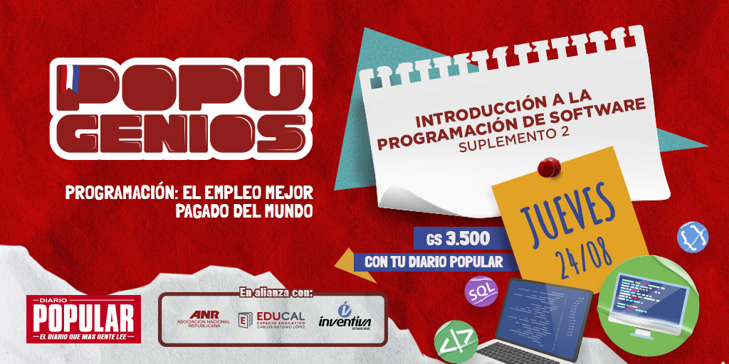 somospopupy's tweet photo. Faltan DOS días para:
Fascículo 2 del módulo 2 de #PopuGenios 🤓 https://t.co/iJdJWgIBmu