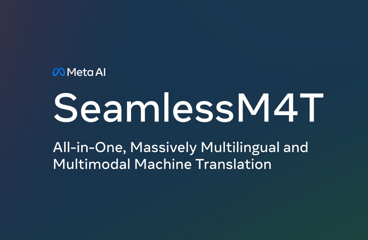 Meta unveils SeamlessM4T multimodal translation model artificialintelligence-news.com/2023/08/22/met… #meta #ai #seamlessm4t #opensource #news #tech #technology