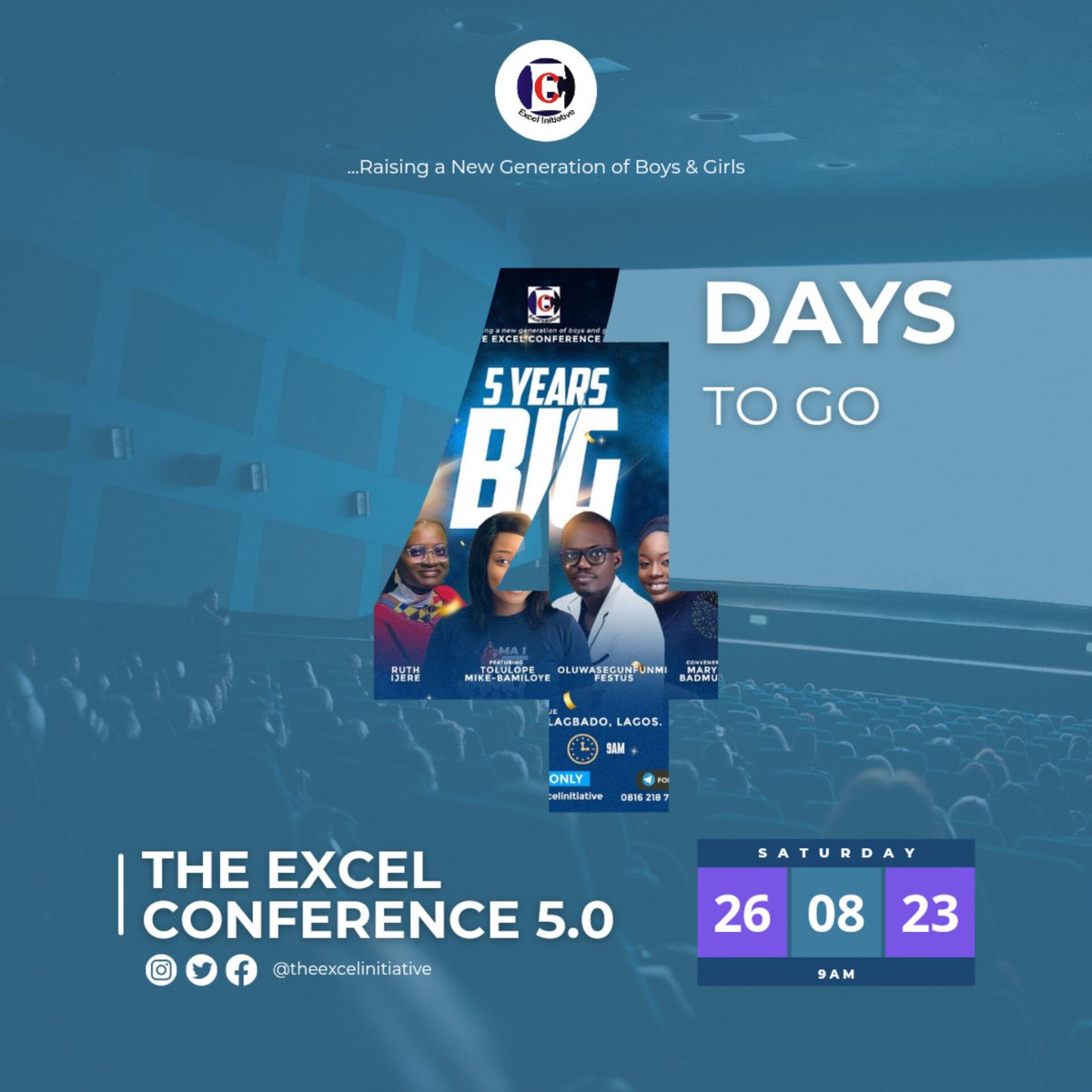InitiativeExcel's tweet photo. Have you registered for our Teens Conference yet?  The wait is over!! #TEC2023 is here! Hit link in our bio to register!🎉🥰 

#impact #theexcelinitiative #teensarepeopletoo  #teenagerposts #teenage #teens #teen #lagos #naijateens #conference #kids #ait #5yearsbig #Anniversary https://t.co/Ye6DmpsVO6