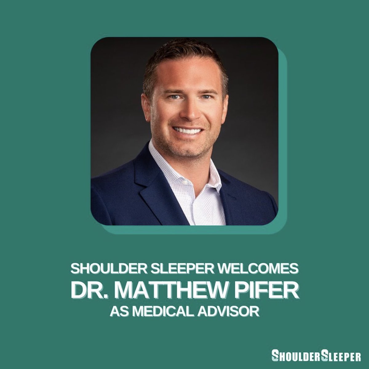 The Shoulder Sleeper Team is excited to welcome Dr. Pifer to our team. Dr. Pifer is an experienced orthopedic surgeon practicing in Santa Barbara, CA. His involvement will help us continue our mission of solving the problem of poor sleep after shoulder surgery.