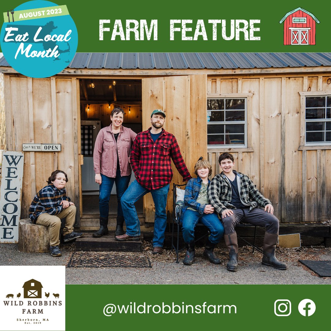 bostonlocalfood's tweet image. Wild Robbins Farm believes the more you know about your food and your farmer, the better! Learn more at our collaborative event on August 25th! #eatlocalma #eatlocalmonth #localgreenfair