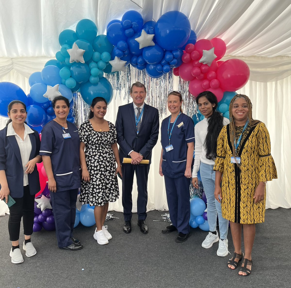 Congratulations to all of our international nurses midwives and radiographers on achieving your UK registration. It was great to celebrate with you today @MayflorBernal @billings_jayne @DPalmer73912053 @STSFTrust #StayAndThrive