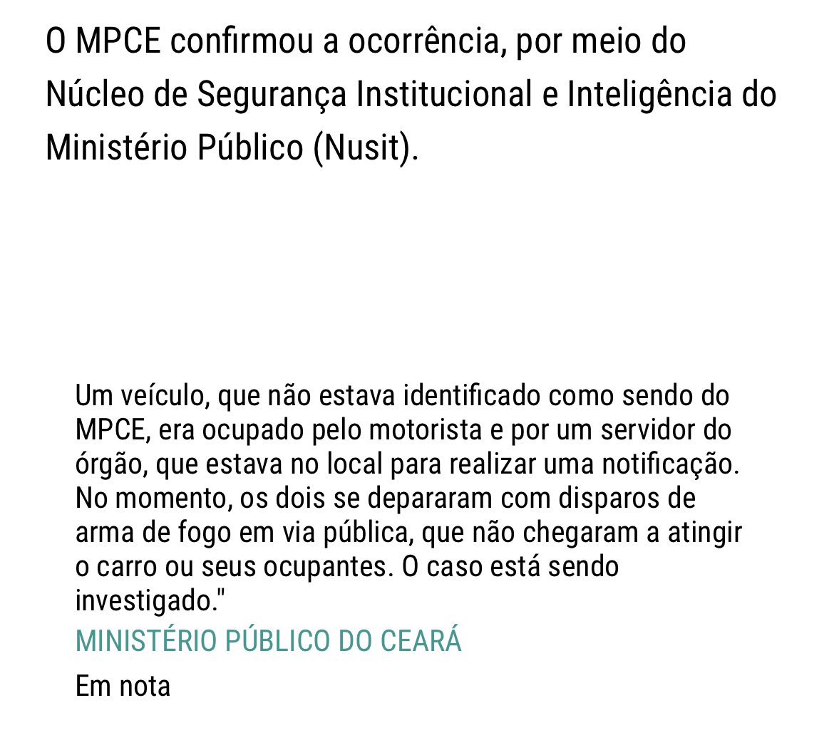 _RodrigodosReis's tweet photo. 🚨 🗣️GRAVE atentado contra 2 servidores do MPCE, entre eles um Oficial do órgão. Inaceitável‼️ Que os responsáveis sejam identificados e punidos‼️👨🏾⚖️
📝Que sirva de exemplo para ñ relativizarem a vida dos Oficiais do MP‼️
#incorporação #riscodevida #aposentadoria #oficiais #mprs https://t.co/T45rExDsME