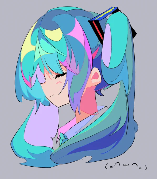 レイヤーどうしてるのか解説するより実際に見せた方が早いと思って画面収録のために画面動かさずに描いたけど、結局使わなかった絵置いとく 