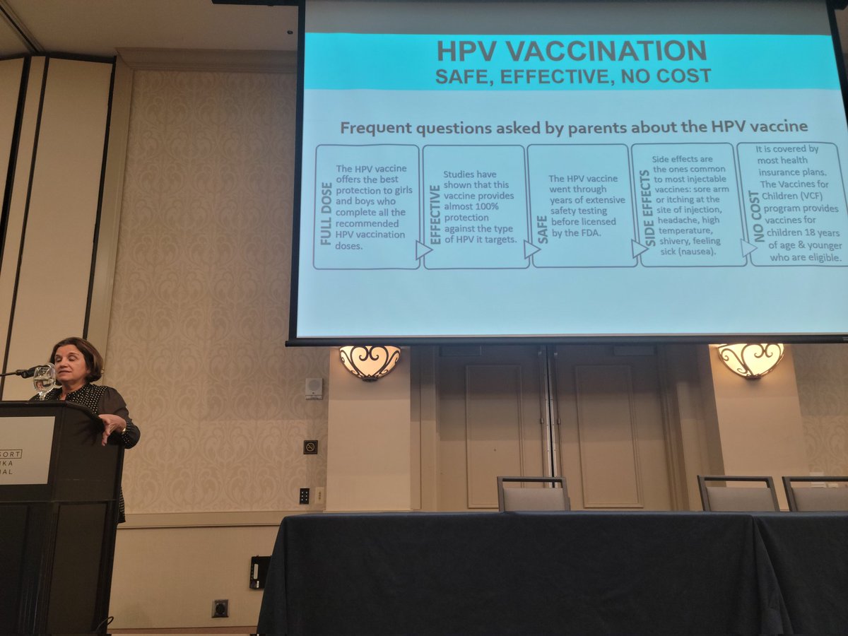 TSNolanPhD's tweet photo. Dr. Isabel Scarinci is sharing about #OperationWipeOut to eradicate #cervicalcancer.

#HPVvaccination

@ONealCancerUAB https://t.co/vUgB4p7MZL