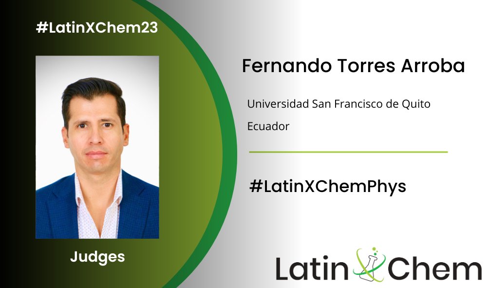 F. Javier Torres (@fjtorresa) on Twitter photo Hello everyone! I am F. Javier Torres head of the <a href="/QCT_USFQ/">QCT_USFQ</a> group at U. San Francisco de Quito <a href="/USFQ_Ecuador/">Universidad San Francisco de Quito</a> 🇪🇨, and I am excited for being part of #LatinXChem23 as a judge of the #LatinXChemPhys division. All of you are welcome to register your poster in the <a href="/LatinXChem/">LatinXChem</a> event. Hello everyone! I am F. Javier Torres head of the <a href="/QCT_USFQ/">QCT_USFQ</a> group at U. San Francisco de Quito <a href="/USFQ_Ecuador/">Universidad San Francisco de Quito</a> 🇪🇨, and I am excited for being part of #LatinXChem23 as a judge of the #LatinXChemPhys division. All of you are welcome to register your poster in the <a href="/LatinXChem/">LatinXChem</a> event.