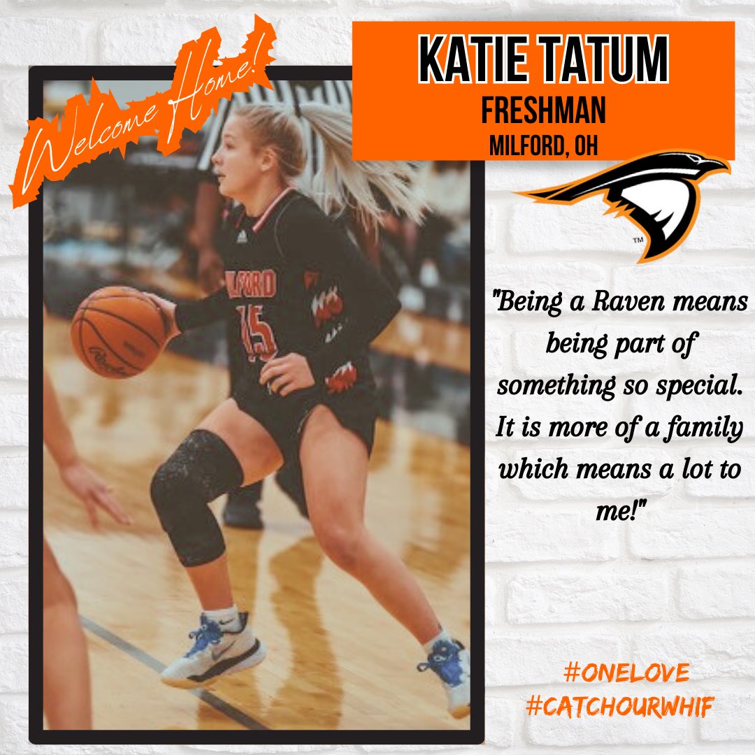 2 DAYS until move in and we are welcoming freshman Katie Tatum to the fam! 🧡 #catchourWHIF #ONELOVE