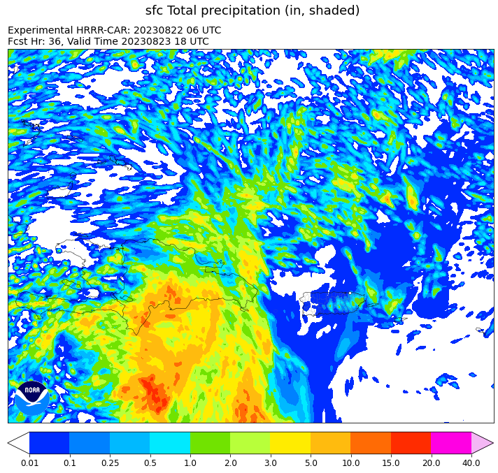 AdamesWx's tweet photo. con aumento en frecuencia e intensidad desde esta tarde. Las lluvias esperadas van desde los 25 a 250 mm, y 300 mm+ en zonas aisladas entre martes a miércoles. Desde Barahona a San Cristóbal puede ocurrir la mayor cantidad de lluvias, luego Santo Domingo y demás prov. aledañas. https://t.co/lsSeb0BqTG