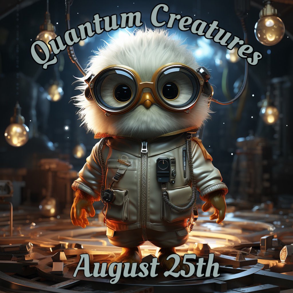 Quantum Creatures: 🐰🦝🦊🐶MINTING 8-25!!

777 Creatures

(333 available for a free claim to Project Vendetta holders)

33 available for mint using 100k quantum coin (limit 1 per person) 

Remaining available for mint @ 0.02 eth