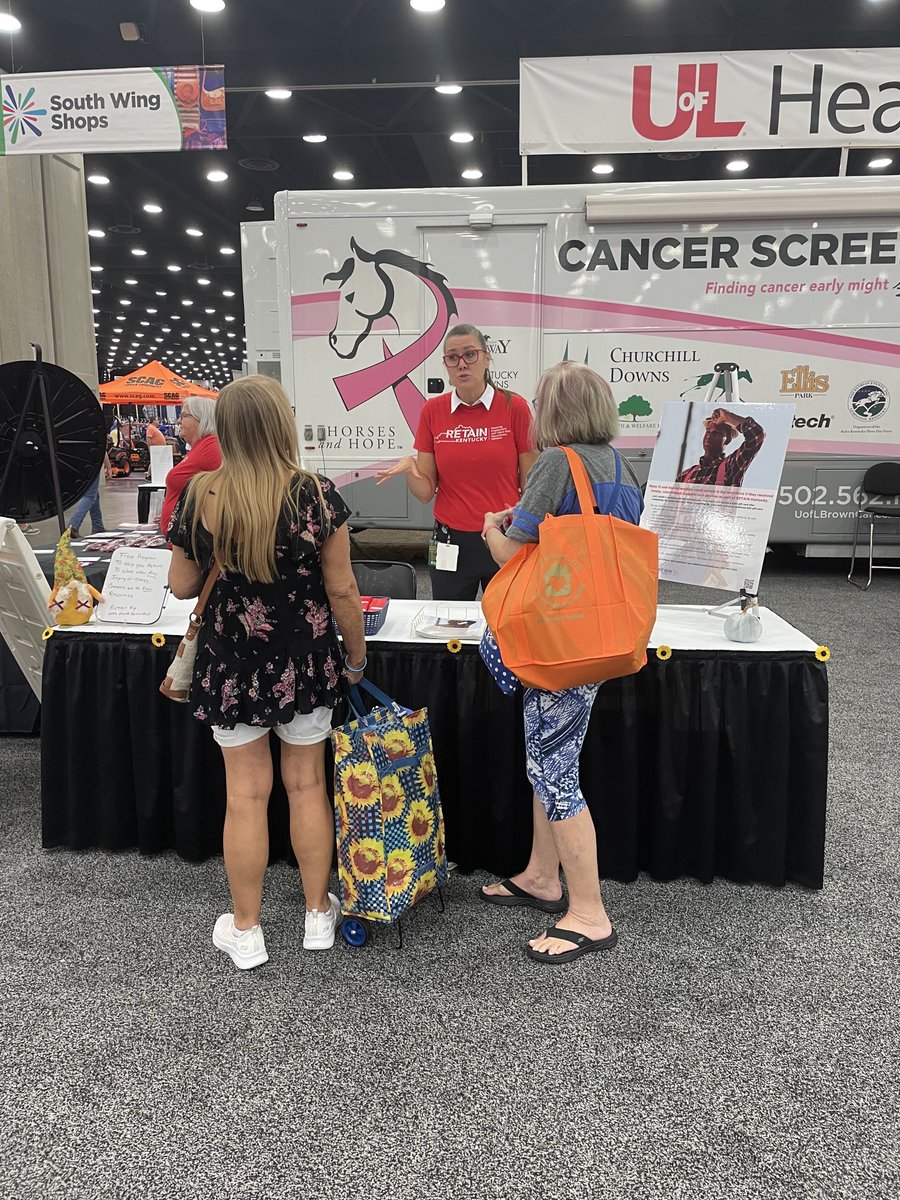 DrPChandan's tweet photo. RETAIN KY empowering Kentuckians at the state fair! #ReturnToWork #StayAtWork @KyRETAIN @UofLHealth @kystatefair https://t.co/ncv1ClhJ1h