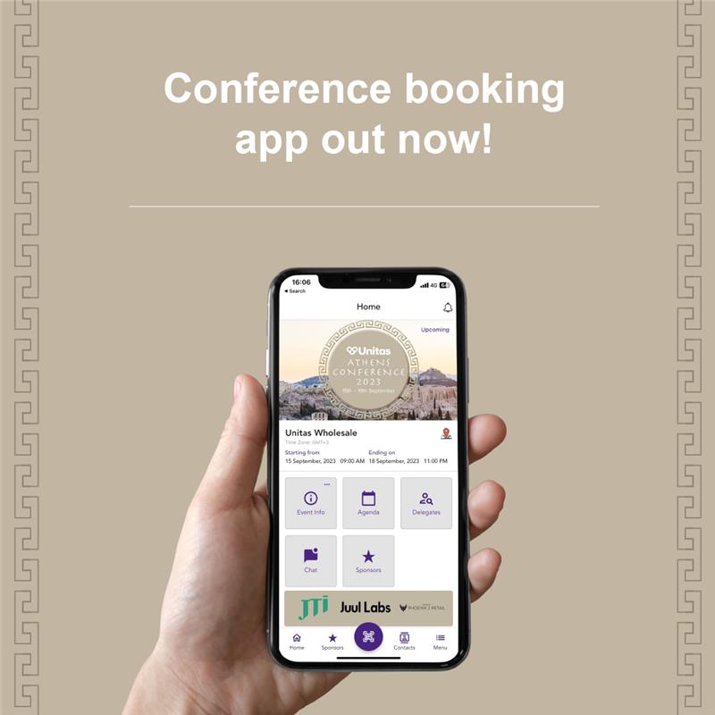 UnitasWsale's tweet photo. The NEW 'Unitas Wholesale' app is now available to download on the App Store and Google Play. The app gives you access to key conference information and allows you to book your meetings in advance, helping you to make the most of your conference experience! https://t.co/Ogv82COcD1