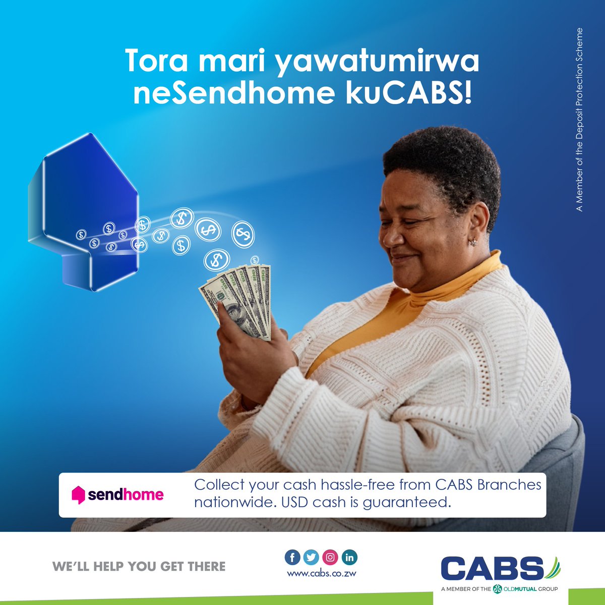 263Chat's tweet photo. Tora mari yako ku @CabsZimbabwe! Unozivahere kuti wakukwanisa kutora mari yako yawatumirwane SendHome kubva kuSouthAfrica zvirinyore kuCABS?
#SendHome #Remittances #CABS
#CABS #Sendhome #CashGuaranteed https://t.co/kQgcwR01Qs
