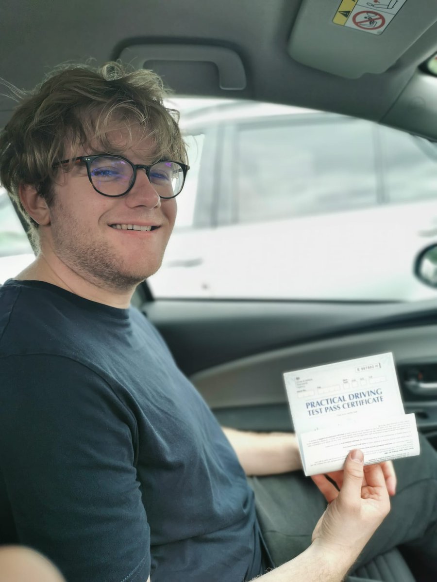 EmergingLeft's tweet photo. Congratulations Matthew! Another 1st time pass! He said: "Thank you very much for the lessons! It’s been a journey learning how to drive but we made it in the end! I’m very grateful for the time you put in helping me learn." https://t.co/SburbykPoe 
 #firsttimepass #emergingleft https://t.co/4pA3C3ahMn
