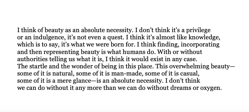 Revisiting one of my favorite passages from an interview with Toni Morrison: