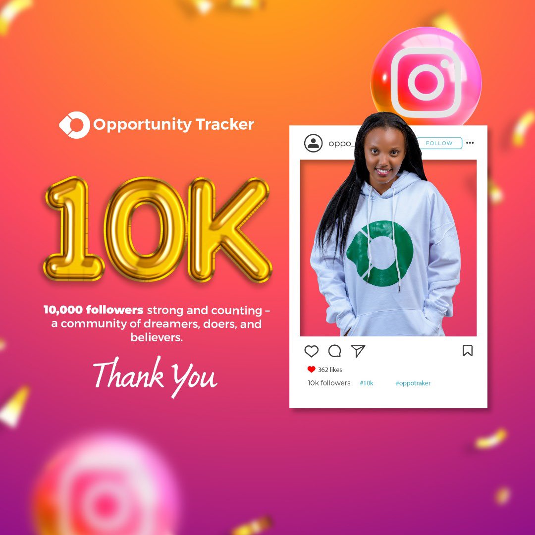 10k strong.

We’ve hit 10k followers on Instagram! 

Your support fuels our mission to share opportunities with youth around the world. Here’s to more growth and dreams. Together! 

#10kfollowers #opportunities #youthopportunities