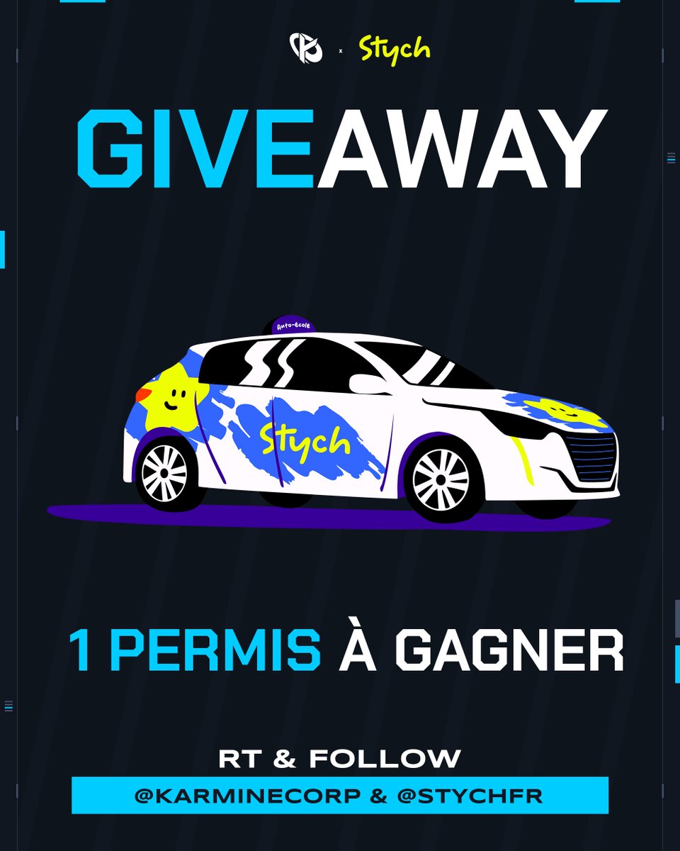 KarmineCorp's tweet image. OMG un permis pour la rentrée ??? 🚗

Grâce à notre partenaire @Stychfr on vous fait gagner un permis cette semaine pour fêter notre retour en EMEA Masters

Pour être éligible, il vous faut RT ce post et assurez-vous de bien follow @Stychfr et @KarmineCorp

Tirage au sort : 27/08