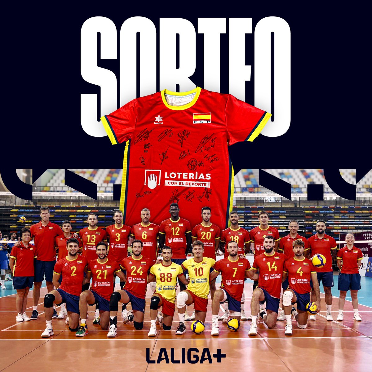 LaLigaPlus's tweet photo. 💥💥 𝕋𝔼ℕ𝔼𝕄𝕆𝕊 𝕊𝕆ℝ𝕋𝔼𝕆 💥💥

¿Quieres conseguir la camiseta de los @RLynxes firmada? 🎽🖊️

👌 Sigue las cuentas de #LALIGAPLUS y @RFEVB

🔃 Haz RT y ❤️ dale a me gusta a este tweet

⏳⏳ Tienes hasta el 𝟏 𝒅𝒆 𝒔𝒆𝒑𝒕𝒊𝒆𝒎𝒃𝒓𝒆 para participar