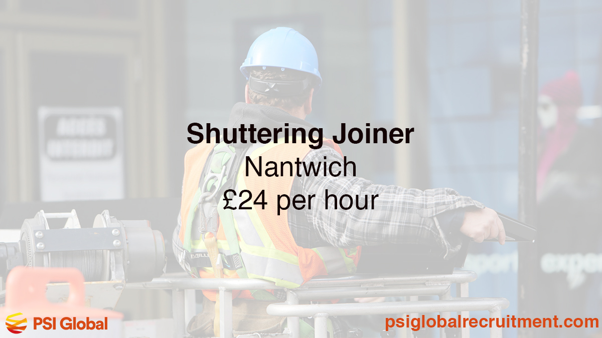 Job Alert: Our Major Projects team are recruiting 2 Shuttering Joiners to start ASAP in Nantwich. Call/text James on 07407866773 to discuss this role further, or visit our website to apply now 👉 ow.ly/l0ep50PBXXH @JCPinCheshire #NantwichJobs #CheshireJobs #ConstructionJobs