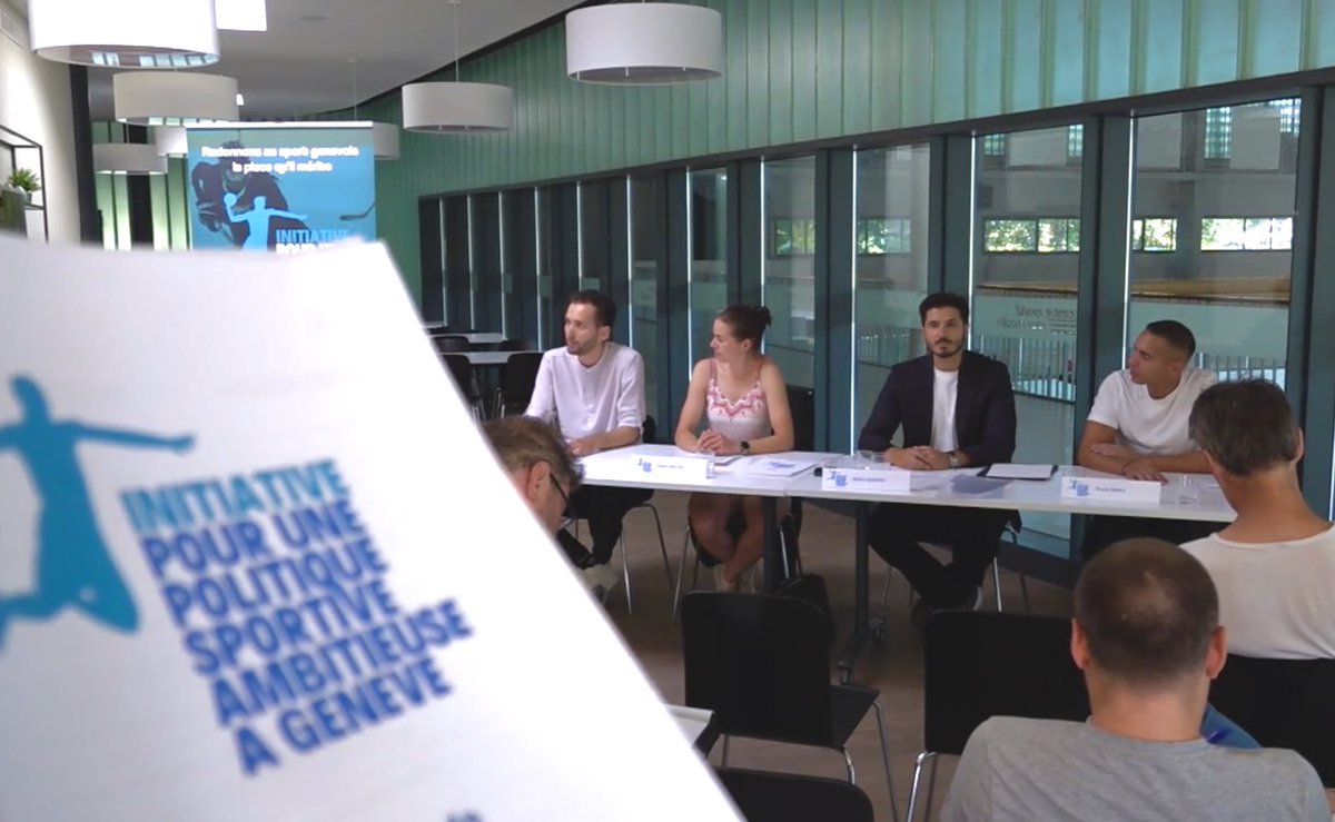 DariusAzarpey's tweet photo. Lancement de l’IN const. pour une pol. sportive ambitieuse à #Genève.
- dévelop. les infra. sportives,
- renfor. le soutien au #sport à tous les niveaux, 
- fav. l'accès à une pratique sportive diversifiée, 
- encourager la collab. avec les acteurs privés.
https://t.co/9TUXfHIoNq https://t.co/kJyvm9xWWM