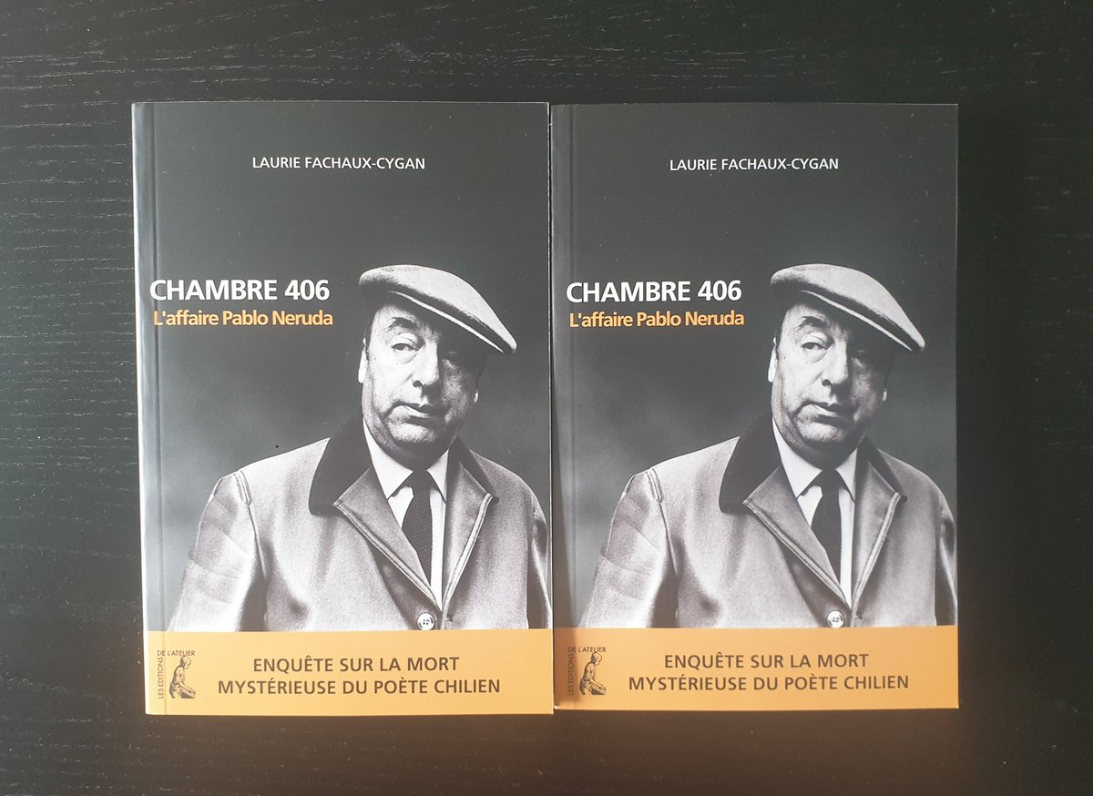 Lauriefachaux's tweet photo. Mon livre "Chambre 406, l'affaire Pablo Neruda" (éditions de L'Atelier) paraît en librairie aujourd'hui ! 🥳 🇨🇱📚🖊️

Merci à Solange Bied-Charreton (@SolangeBCh) pour son article dans Marianne (@MarianneleMag) !

Cinquante ans après la disparition de Pablo Neruda, "Laurie Fachaux-Cygan, journaliste d'investigation, a repris l'enquête ouverte en 2011.

Grâce à l'exploitation de documents exclusifs et à la parole des protagonistes de l'affaire, elle conte, dans ce livre événement à paraître le 22 août, le récit haletant de douze années d'instruction." 

▶️ Mon livre disponible ici : 
https://t.co/Wklog5mcP8

▶️ Le lien de l'article de Marianne :
https://t.co/1Jsk7Rezg7

#PabloNeruda #Chile #a50añosdelgolpe
#rentreelitteraire