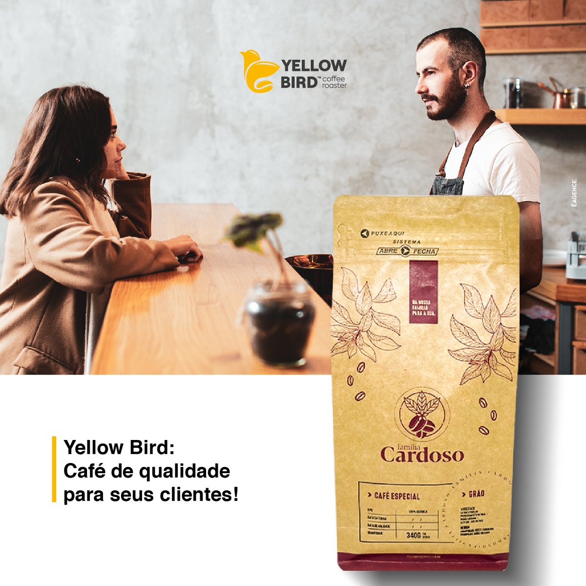 Yellowbirdcoffe's tweet photo. Quer oferecer aos seus clientes um café especial, que surpreenda pelo sabor e aroma? Então você precisa conhecer a Yellow Bird. https://t.co/6Yil6KDqK8