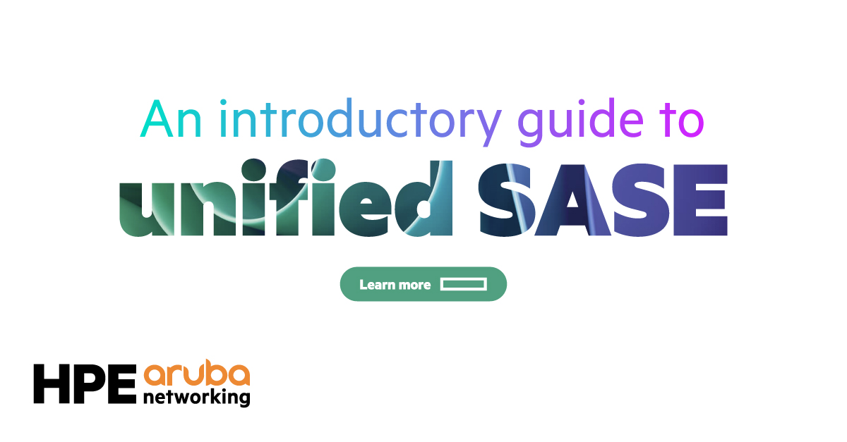 Simplify infrastructure, reduce costs, and deliver secure user access with unified SASE. Read the guide to find out how. hpe.to/6012PlPaC