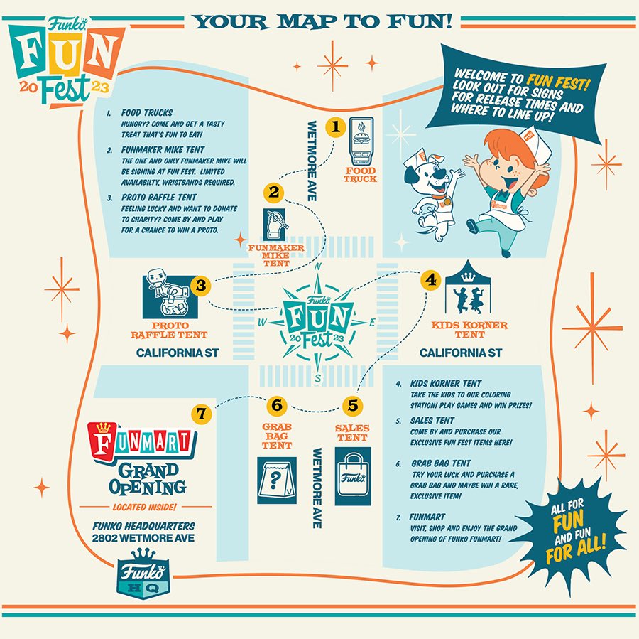 FunkoPOPsNews's tweet photo. Funko FunFest! Funko announces the details for the FunMart launch party ~
Where ~ Funko HQ
When ~ 8/26 10AM PT
Wristbands ~ 7AM PT
#FunMart #FPN #FunkoPOPNews #Funko #POP #POPVinyl #FunkoPOP #FunkoSoda https://t.co/OkJF1GprED