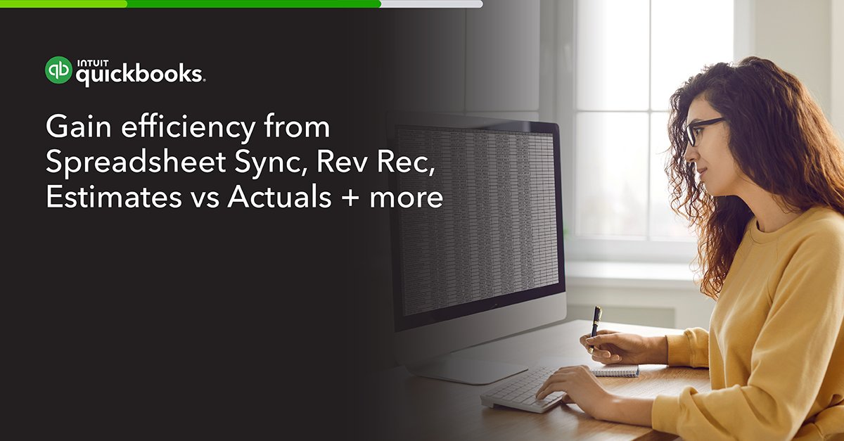 IntuitAccts's tweet photo. VIDEO: We have been listening to your feedback and we have taken action. Learn about all the latest updates to #QuickBooksOnline Advanced, including spreadsheet sync, custom roles, revenue recognition, and much more ➡️ https://t.co/UYRWgTdjzR https://t.co/Vu9jcdiuEv
