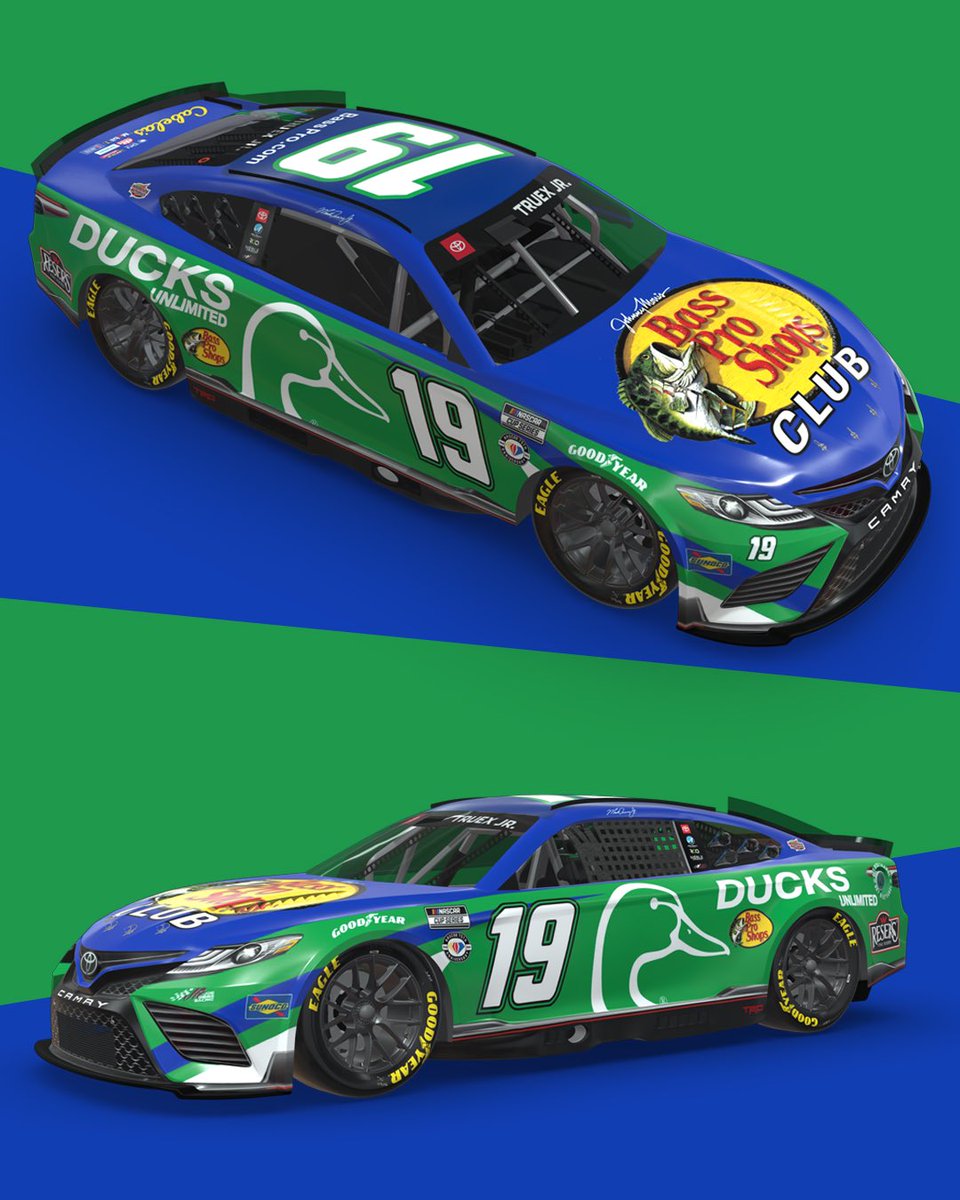 .@MartinTruex_Jr is going to fly in this special @BassProShops / Ducks Unlimited scheme. Martin’s goals for Daytona: • Don’t ruffle any feathers • Avoid the need for duck tape • Hope for no fowl weather We quack ourselves up 🦆 #NASCAR
