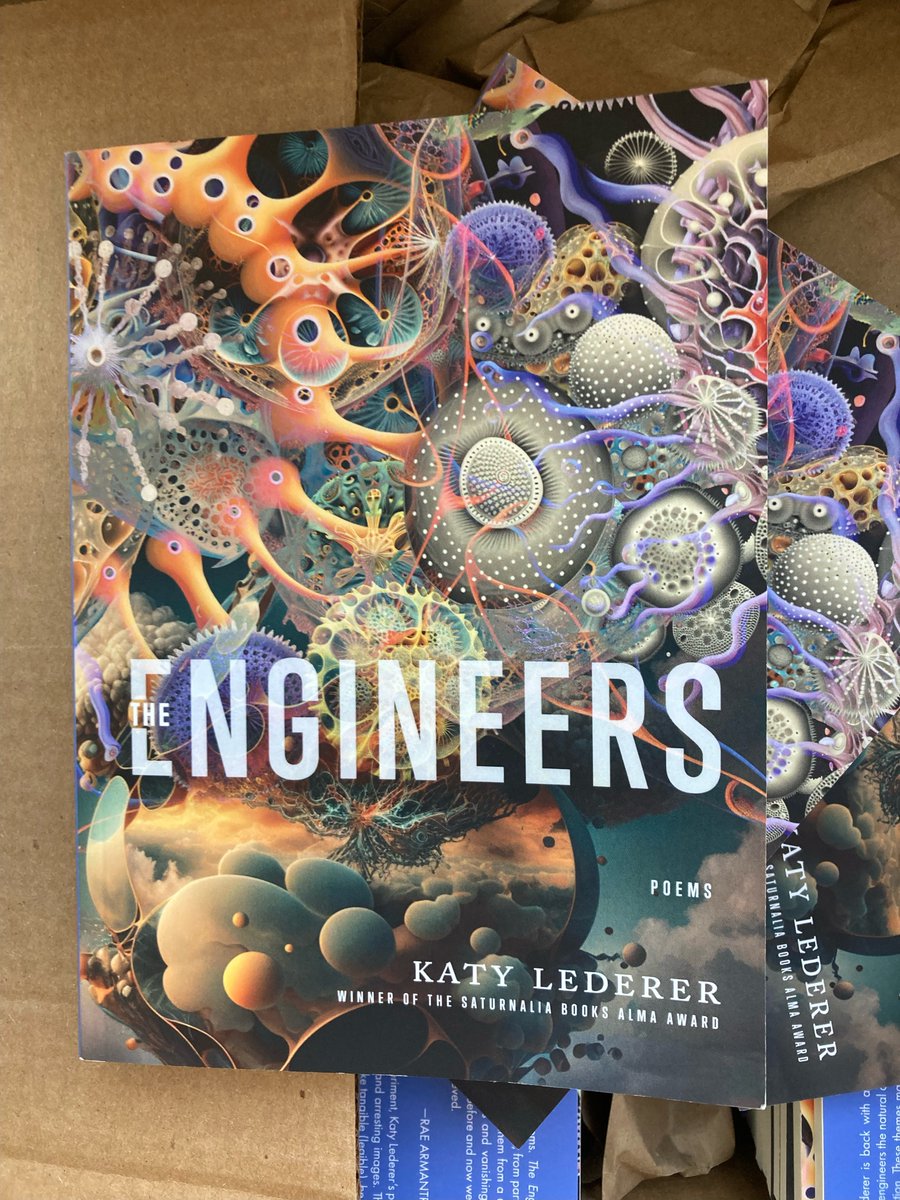 LedererLedes's tweet photo. Print copies of The Engineers have arrived! I could not be more grateful to @SaturnaliaBooks and the spectacular book designer and artist Robin Vuchnich. Official pub date is October 15 - exciting launch event  announcements coming soon. https://t.co/eeUR1FVIRp
