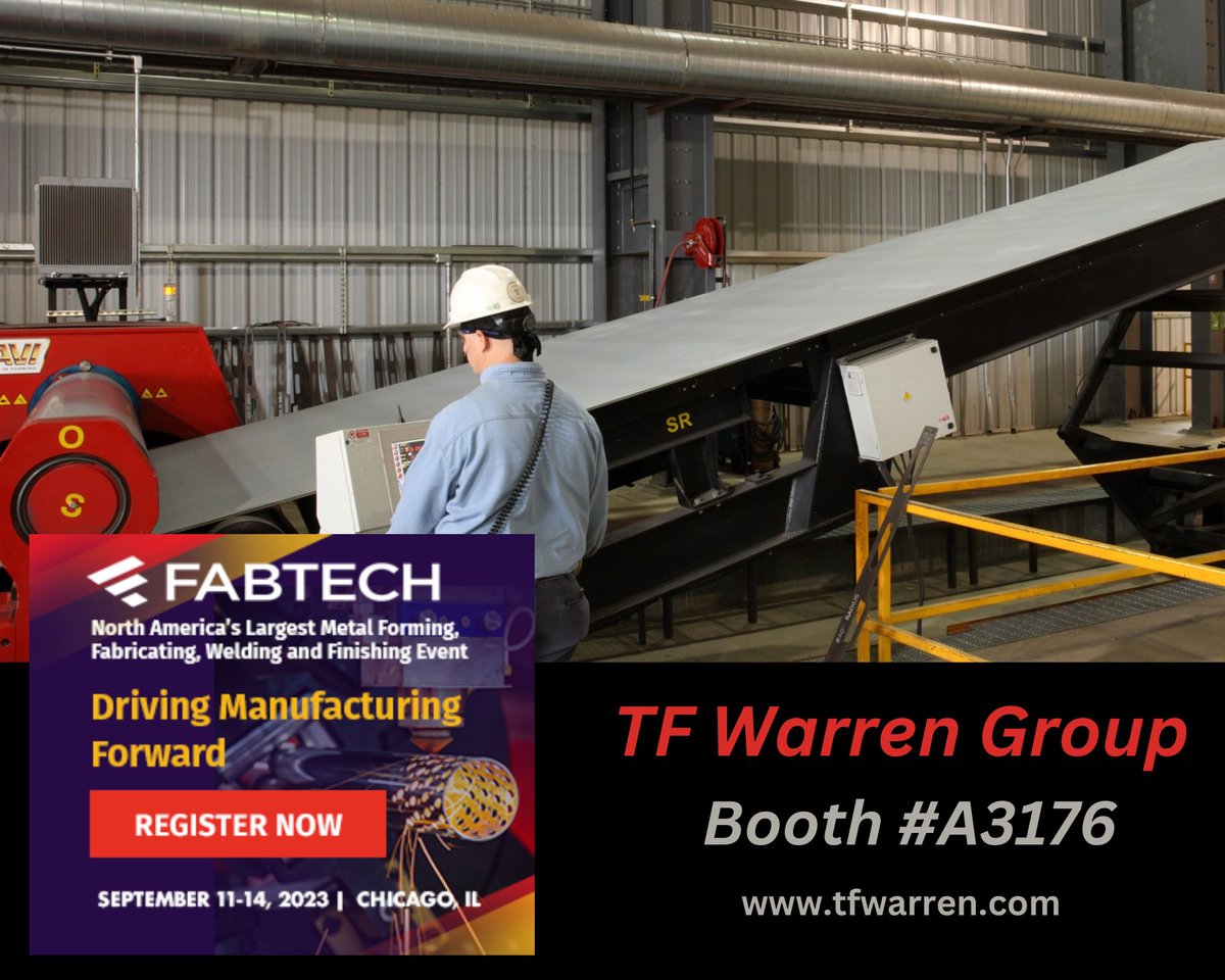 The TF Warren Group will be exhibiting at the <a href="/FabtechExpo/">FABTECH</a> Sept. 11-14 in Chicago, IL. The companies that make up the TF Warren Group can provide a Single Source Solution for your next project.  Stop by booth #A3176 during the show. tfwarren.com