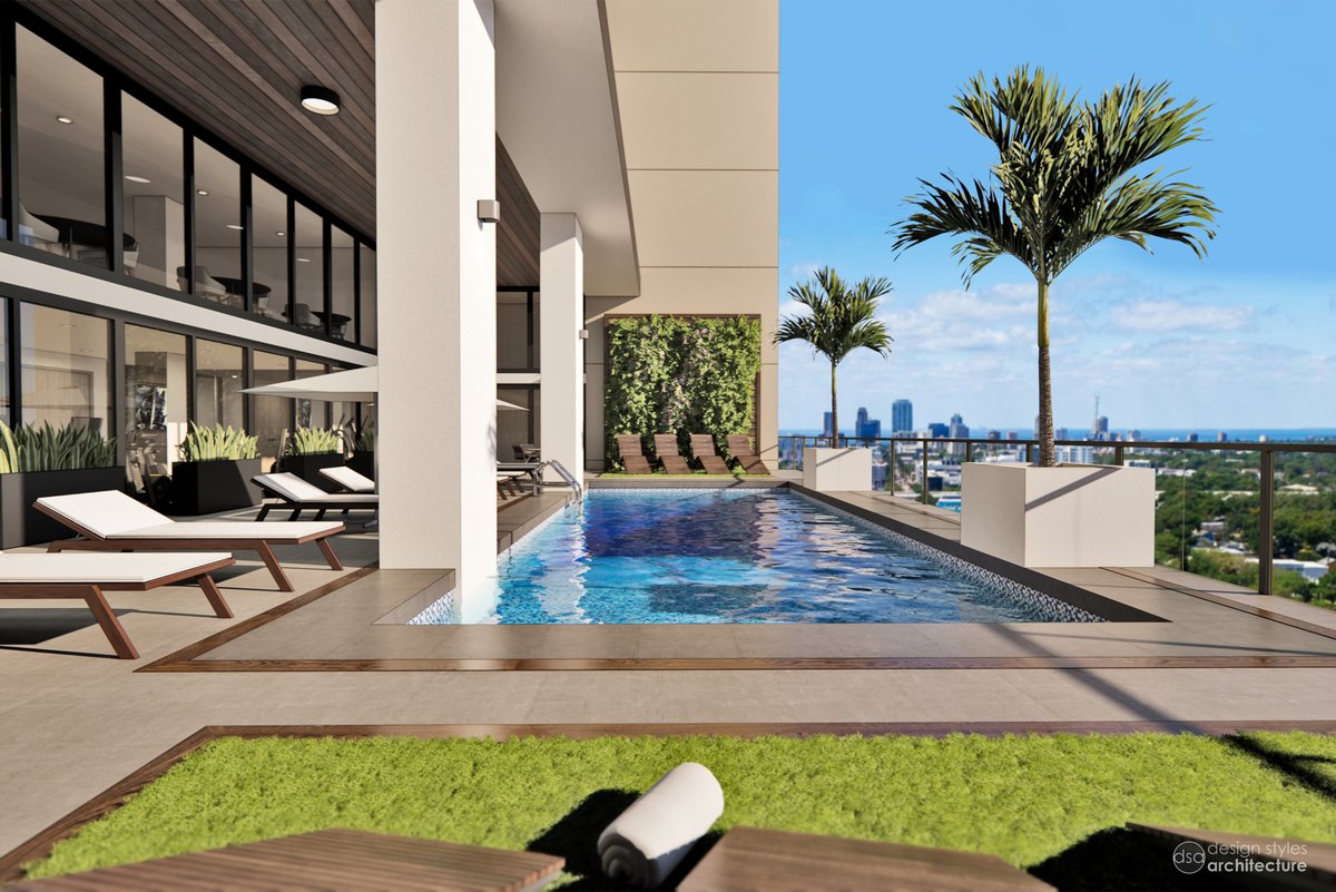 designstyles's tweet photo. This rooftop pool deck is the perfect urban oasis to disconnect and recharge at the end of a long day 🌴☀️

#RooftopPool #HighRiseApartments #ApartmentDesign #HighRiseDesign #MultifamilyDesign #MultifamilyArchitect https://t.co/3YpnNgtFYU