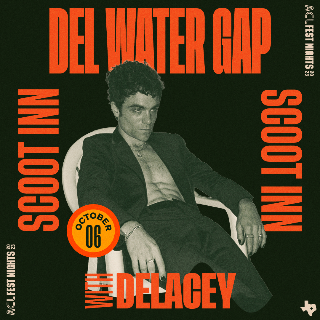 ACL FEST NIGHTS 2023 || DEL WATER GAP w/ DELACEY || FRIDAY OCTOBER 6TH 🪩 Presale (exclusive to ACL Platinum Buyers): Wednesday 8/23 @ 10am – Thursday 8/24 @ 10am 🪩 Public Onsale: Thursday 8/24 @ 10am 🎫 bit.ly/3P9Hh56 ALL AGES WELCOME