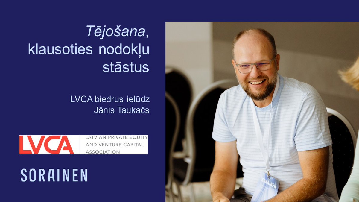 Aicinām <a href="/LVCA_info/">LVCA</a> biedrus pievienoties <a href="/taukacs/">Jānis Taukačs</a> nodokļu stāstu rītam 
#Sorainen #nodokli #nodoklustāsti sorainen.com/lv/pasakumi/te…