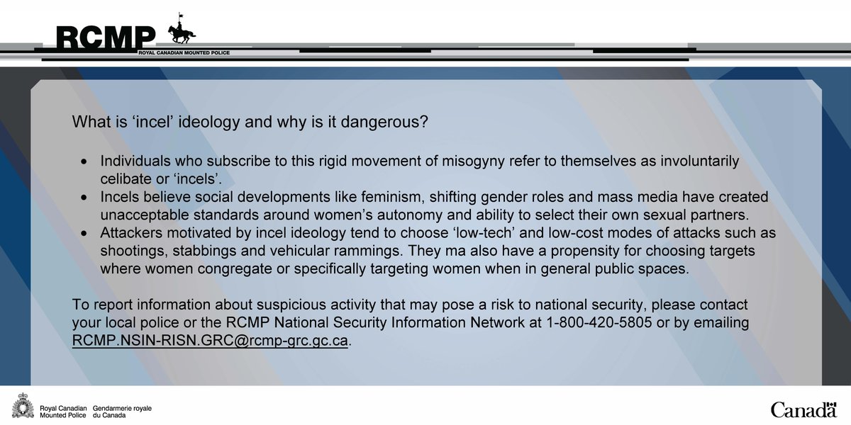 Help #KeepAlbertansSafe by familiarizing yourself with #incel ideology, why it is dangerous and what resources are available.
Learn more via @preventviolence: bit.ly/44jl4FU