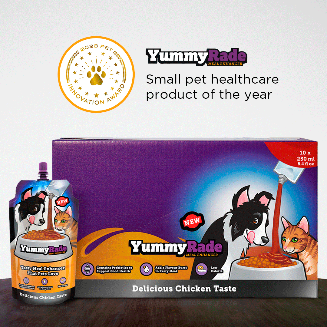 DoggyRade's tweet photo. 🏆 YummyRade does it again! 🎖️ Thrilled to share our 2nd consecutive victory at the 2023 Pet Innovation Awards. 
 Our dedicated team's hard work pays off, reaffirming our path of excellence! 🐶🐱 Thanks to all for your valued support. 🥰 Check out winners: https://t.co/QhI7Ytyh0g https://t.co/dKenFYWN1X