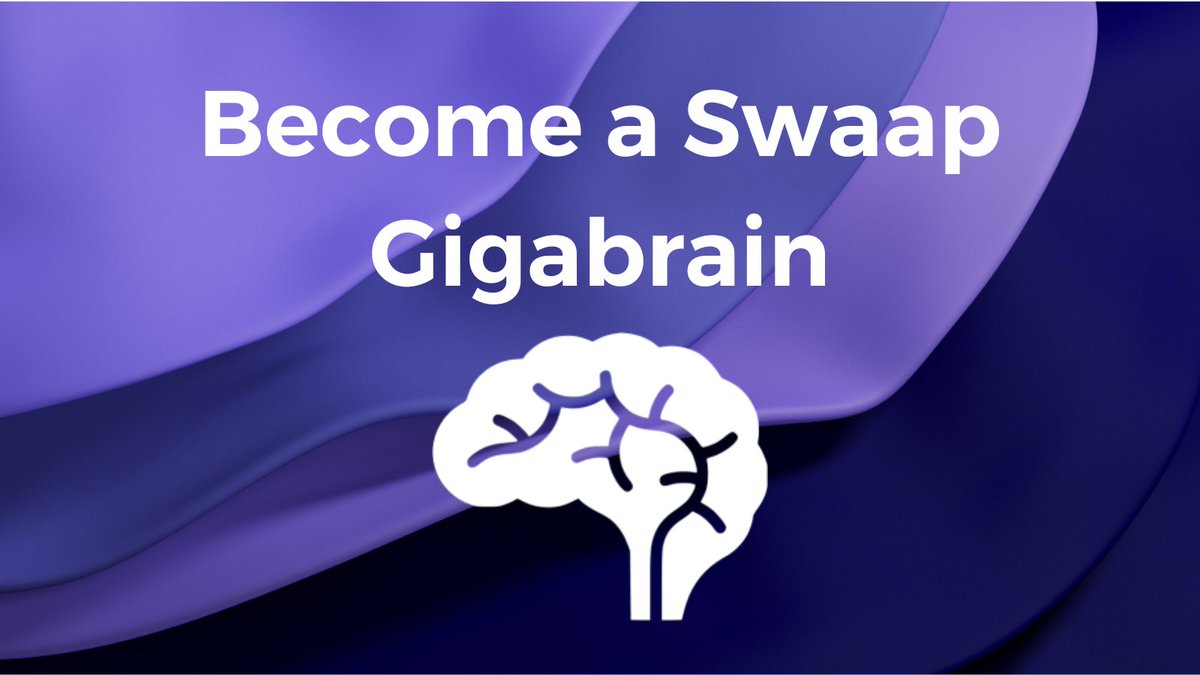 SwaapFinance's tweet photo. 1/4
🚀🧠 Introducing the "Swaap Gigabrain" @zealy_io campaign!

🧩 Complete unique quests, designed to test your skills and knowledge. You must complete each quest in order to access the next one https://t.co/DykUeXuZQP