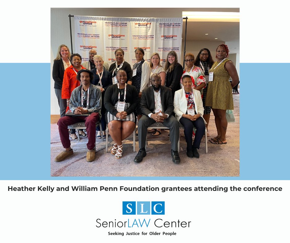 Heather Kelly, Esq., SeniorLAW Center's Supervising Attorney of the Grandparents Raising Grandchildren Project, joined a diverse group of educators, caregivers, &amp; advocates to build connections, &amp; programs related to intergenerational themes, including kinship &amp; grandfamilies.