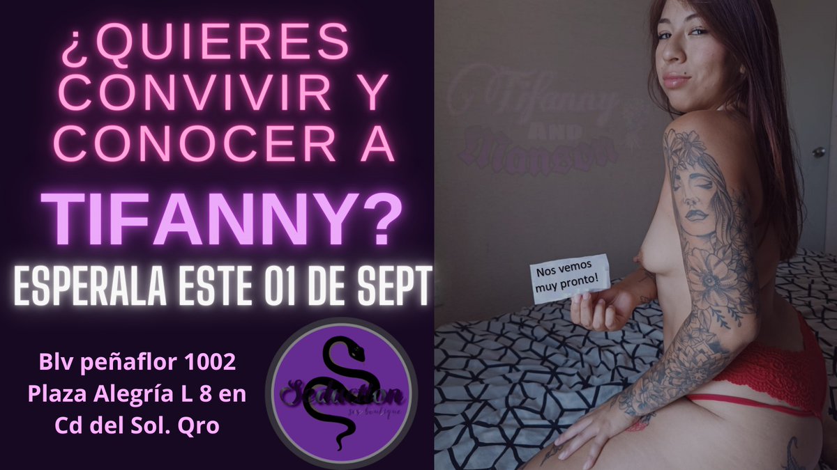 🚨🚨NUEVA FECHA PROGRAMADA🚨🚨

No pierdas la oportunidad de conocer a TIFANNY (<a href="/CoupleManson/">𝕿𝖍𝖊 𝕸𝖆𝖓𝖘𝖔𝖓’𝖘 𝕮𝖔𝖚𝖕𝖑𝖊 𝕼𝖗𝖔</a>)

Viernes 1 de Septiembre.