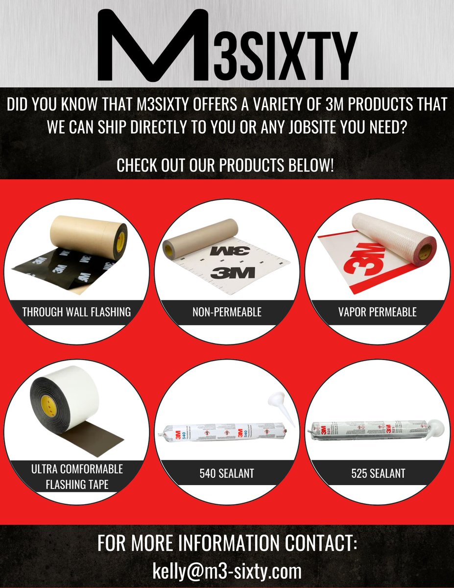 M3Sixty's tweet photo. Here's a little fun fact for your Tuesday morning- M3Sixty offers a variety of 3M products that we can ship directly to you or any jobsite you need!

Reach out to our awesome president, Kelly McCarty, for more information. https://t.co/KTUCqqQypR