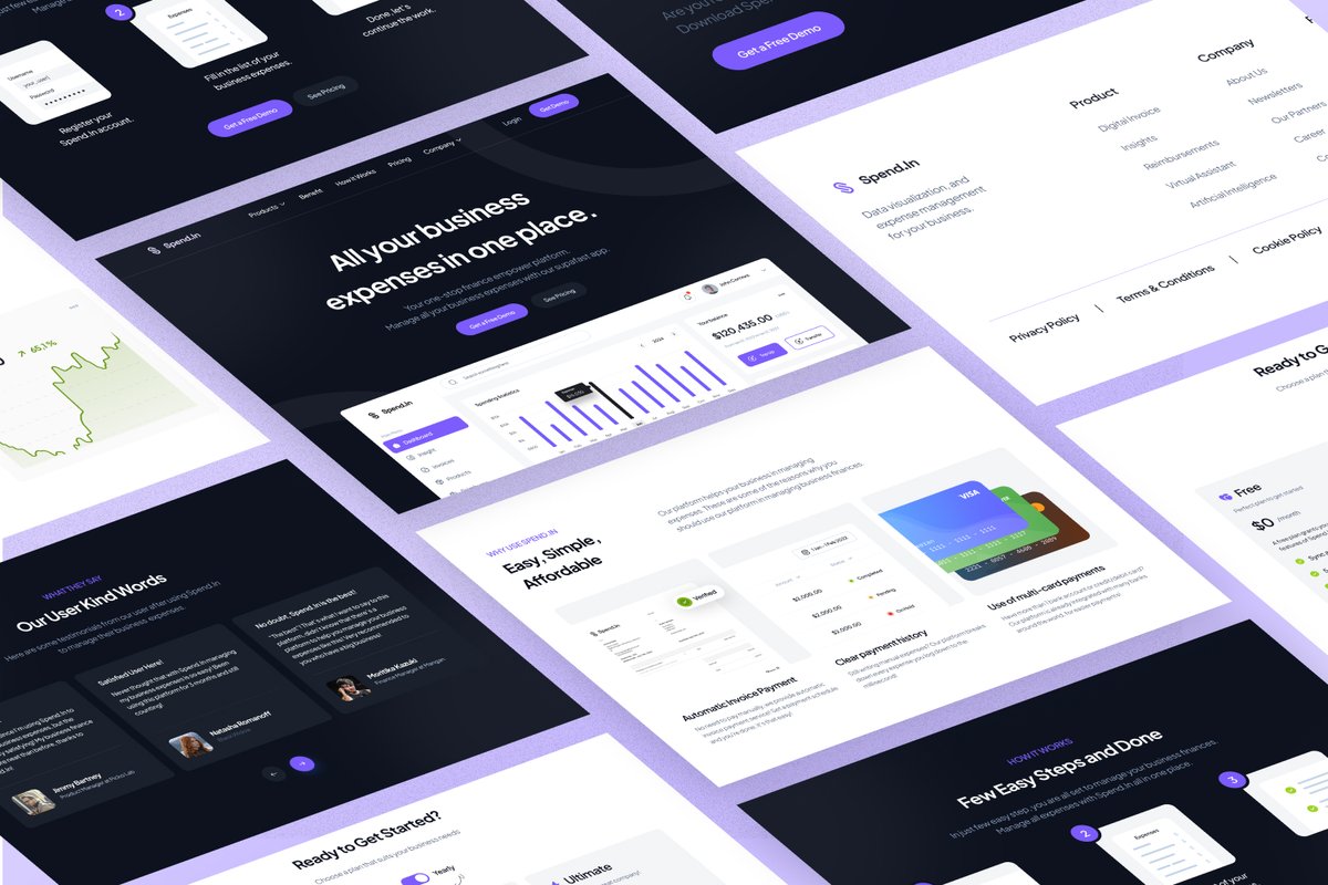 tejasdesigns's tweet image. Developed a sleek and modern SAAS landing page that showcases the features and benefits of my software. The page is fully responsive and works on all devices and browsers. 
You can check it out here: spend-in.webflow.io
#webflow #webflowdev #webflowproject #Webdesign