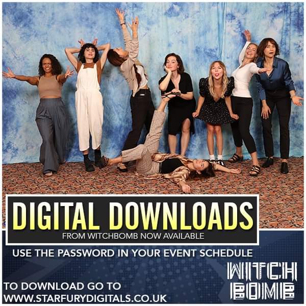 Digital downloads from Witchbomb are now available from starfurydigitals.co.uk Use the password found in your black & white paper schedule for access. #Witchbomb