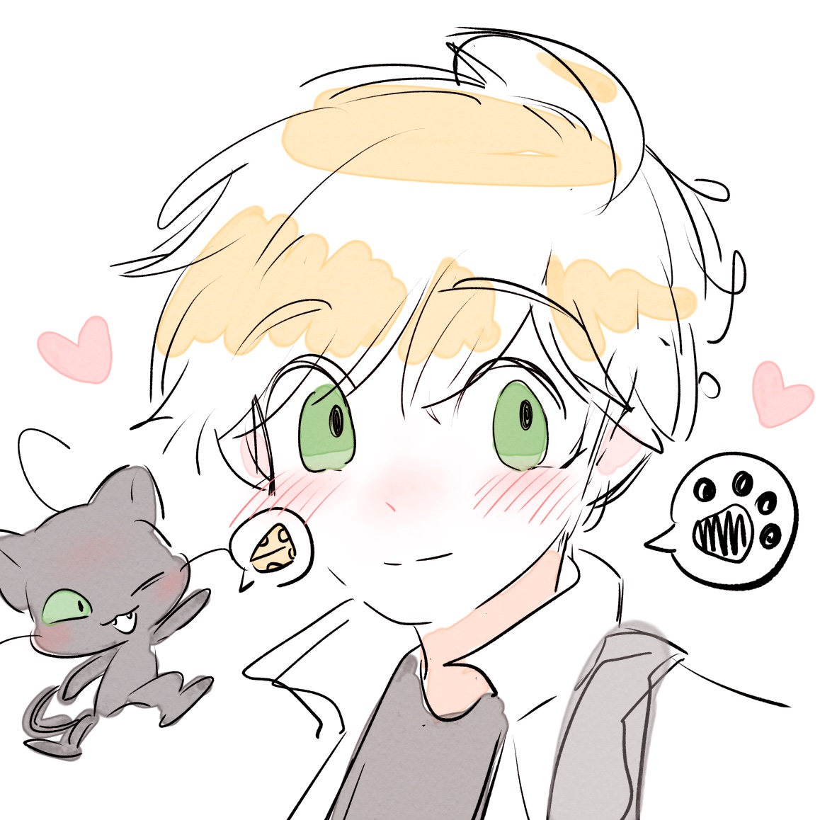 진짜 오랜만에 그려봤는데 생김새도 다 까먹은 것 같아요😭👍