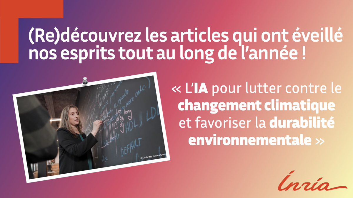 inria_paris's tweet image. 📚 #ÉtéLecture | Cet été, ☀️ (re)lisez nos meilleurs articles publiés en 2023. Aujourd’hui : L&apos;#IA et l&apos;#ApprentissageAutomatique peuvent-ils nous aider à mieux anticiper les phénomènes climatiques extrêmes ? Réponse avec Claire Monteleoni.
inria.fr/fr/lia-pour-lu…