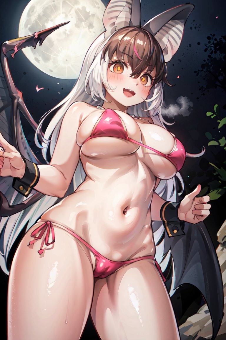 AI描きプログラムでウサギコウモリ(けもV)の水着姿を作ってみました🦇💦

#けものフレンズ 
#AIイラスト #AIart 